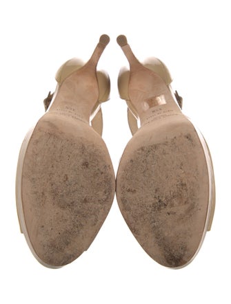 Jimmy Choo Patent Leather T-Strap Sandals