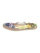Jimmy Choo Leather Floral Print Espadrilles