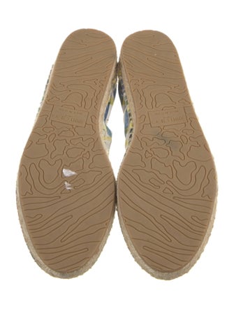 Jimmy Choo Leather Floral Print Espadrilles