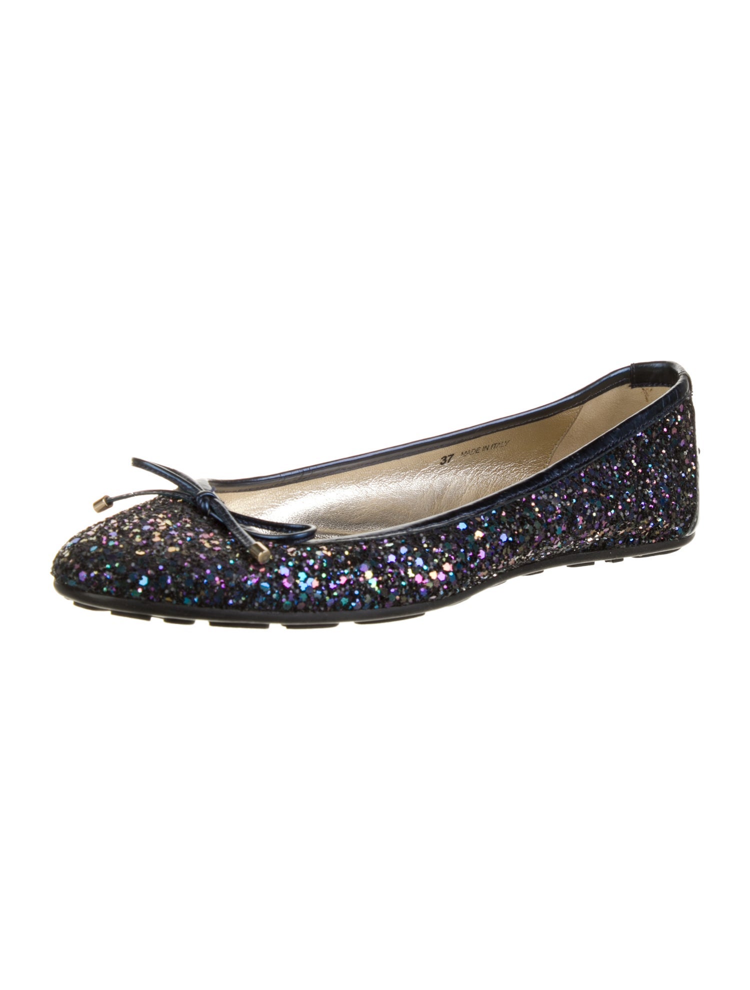 Jimmy Choo Glitter Printed Ballet Flats