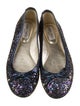 Jimmy Choo Glitter Printed Ballet Flats