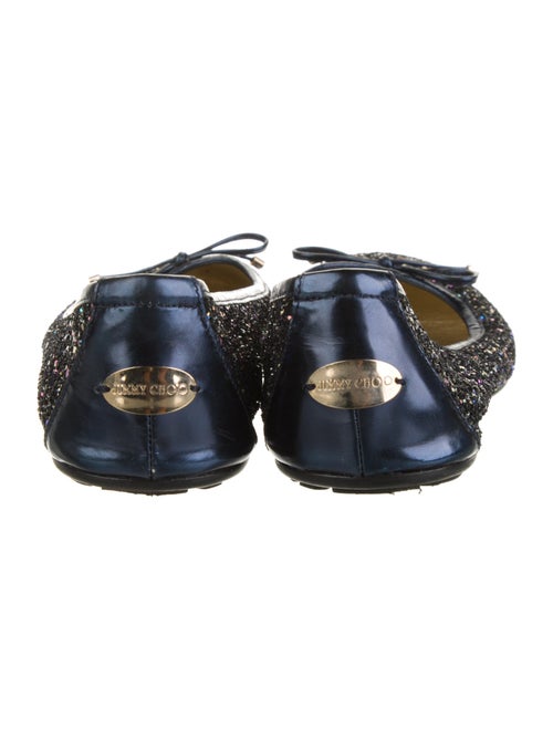 Jimmy Choo Glitter Printed Ballet Flats