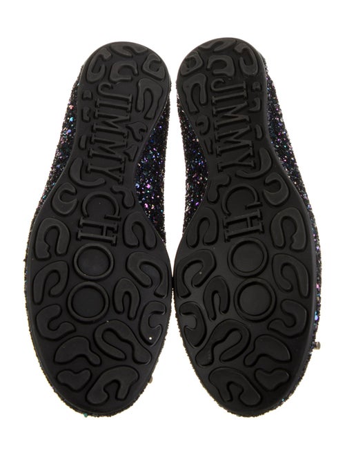 Jimmy Choo Glitter Printed Ballet Flats