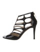 Jimmy Choo Patent Leather Cutout Accent Sandals