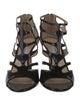 Jimmy Choo Patent Leather Cutout Accent Sandals