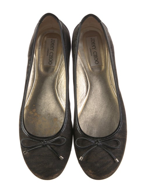 Jimmy Choo Bow Accents Ballet Flats