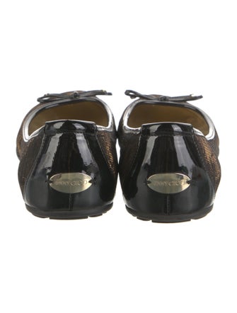 Jimmy Choo Bow Accents Ballet Flats