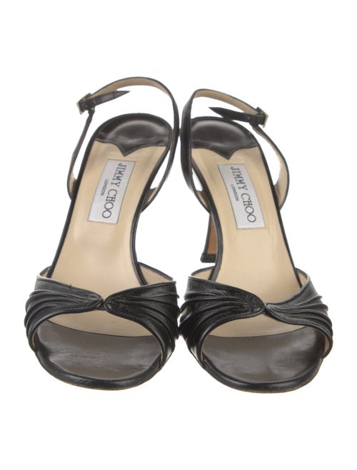 Jimmy Choo Leather Slingback Sandals