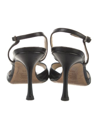 Jimmy Choo Leather Slingback Sandals