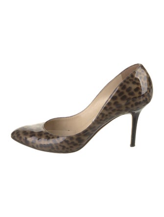 Jimmy Choo Patent Leather Animal Print Pumps