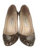 Jimmy Choo Patent Leather Animal Print Pumps