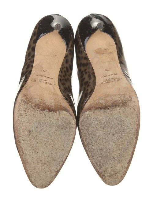 Jimmy Choo Patent Leather Animal Print Pumps