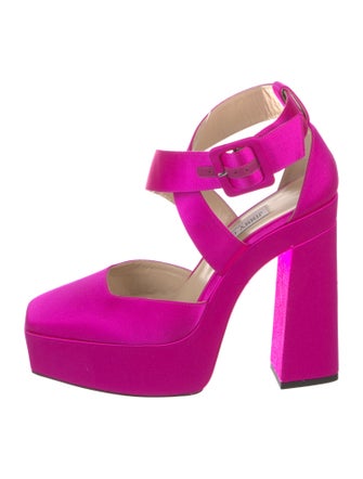 Jimmy Choo Satin Slingback Sandals