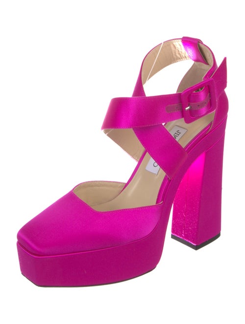 Jimmy Choo Satin Slingback Sandals