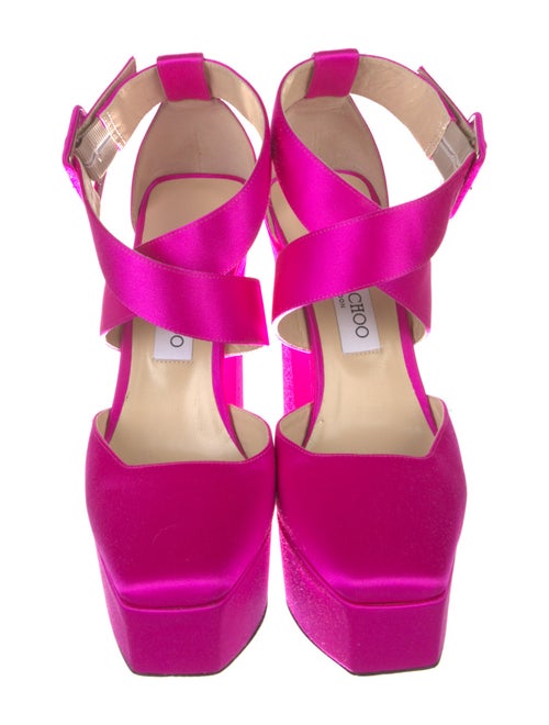 Jimmy Choo Satin Slingback Sandals