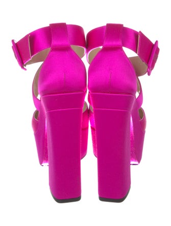 Jimmy Choo Satin Slingback Sandals