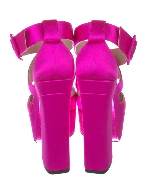 Jimmy Choo Satin Slingback Sandals