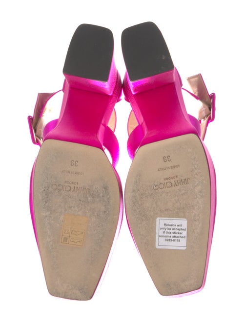 Jimmy Choo Satin Slingback Sandals