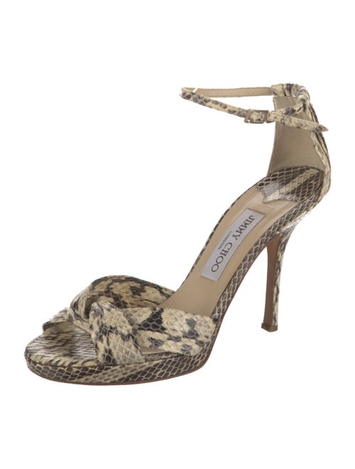 Jimmy Choo Leather Animal Print D'Orsay Pumps