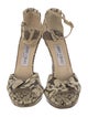 Jimmy Choo Leather Animal Print D'Orsay Pumps