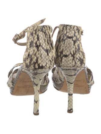 Jimmy Choo Leather Animal Print D'Orsay Pumps