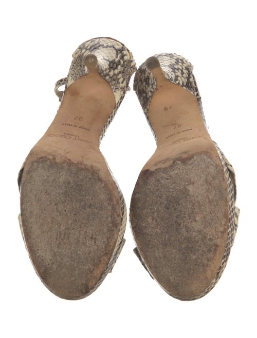 Jimmy Choo Leather Animal Print D'Orsay Pumps