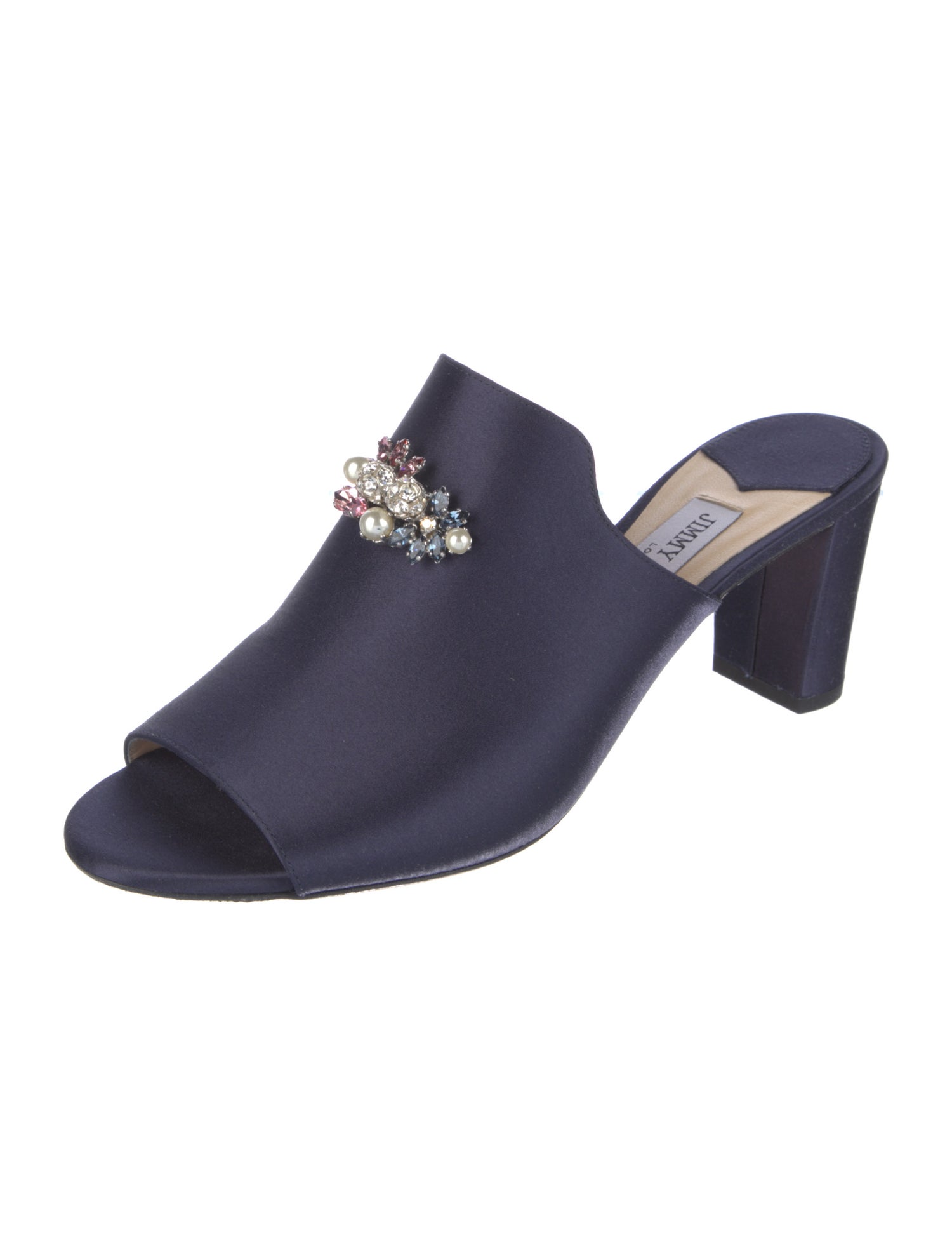 Jimmy Choo Satin Slides