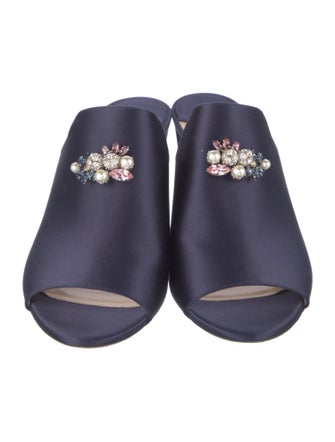 Jimmy Choo Satin Slides