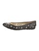 Jimmy Choo Leather Studded Accents Flats