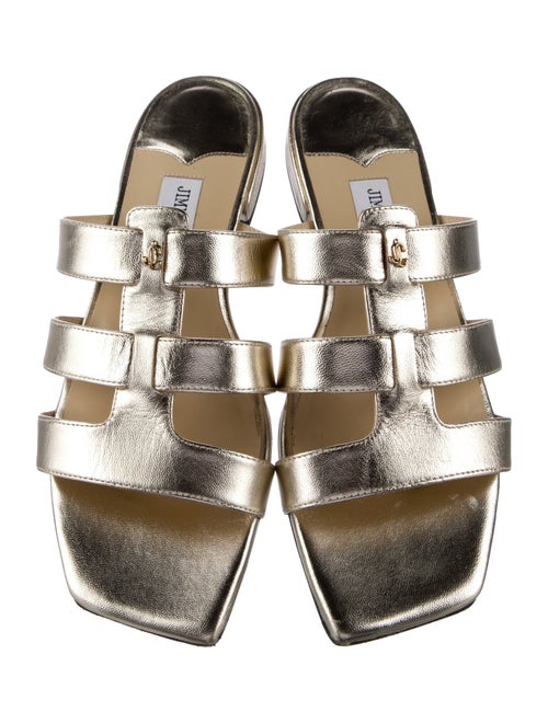 Jimmy Choo Ponyhair Animal Print Slides