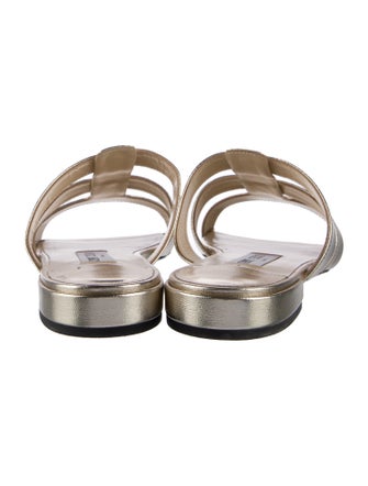 Jimmy Choo Ponyhair Animal Print Slides