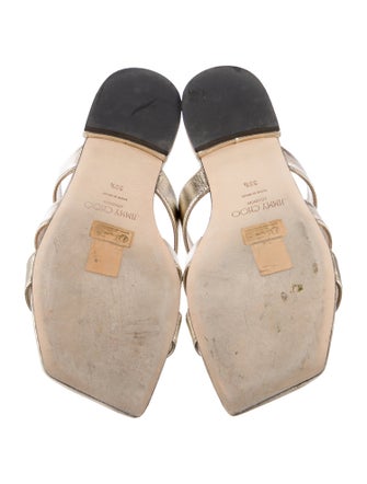 Jimmy Choo Ponyhair Animal Print Slides