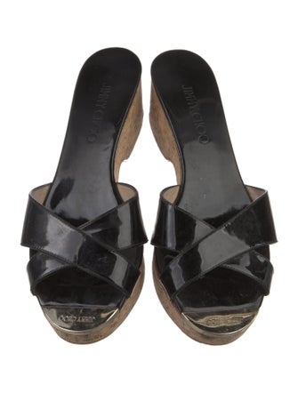 Jimmy Choo Patent Leather Slides