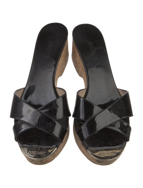 Jimmy Choo Patent Leather Slides