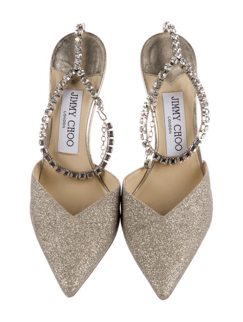 Jimmy Choo Glitter Glitter Accents D'Orsay Pumps