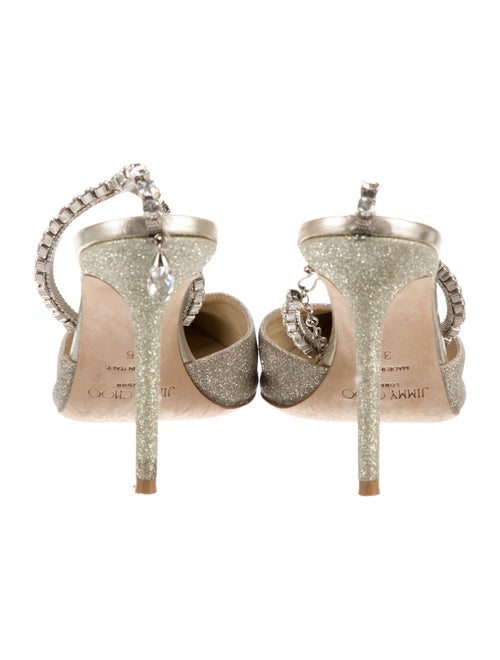 Jimmy Choo Glitter Glitter Accents D'Orsay Pumps
