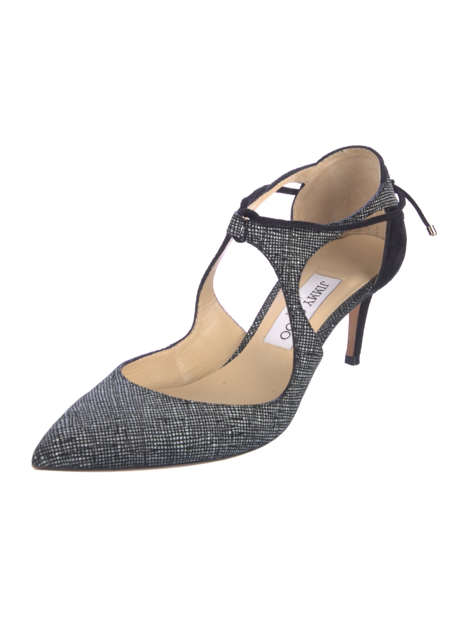 Jimmy Choo Suede Cutout Accent D'Orsay Pumps