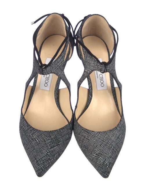 Jimmy Choo Suede Cutout Accent D'Orsay Pumps