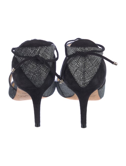 Jimmy Choo Suede Cutout Accent D'Orsay Pumps