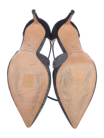 Jimmy Choo Suede Cutout Accent D'Orsay Pumps