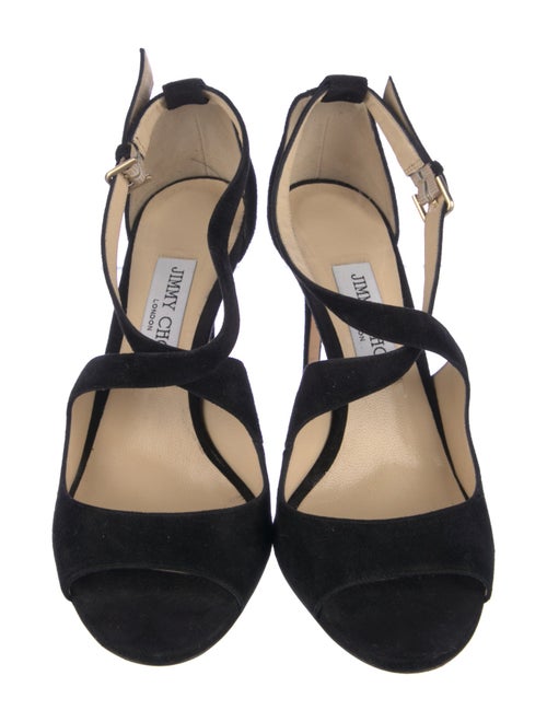 Jimmy Choo Suede T-Strap Pumps