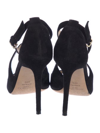 Jimmy Choo Suede T-Strap Pumps