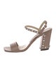 Jimmy Choo Leather Studded Accents Sandals