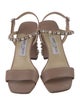 Jimmy Choo Leather Studded Accents Sandals