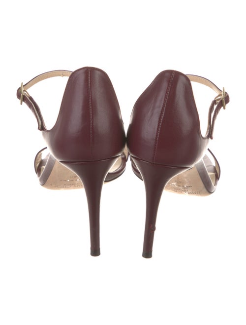 Jimmy Choo Leather T-Strap Sandals