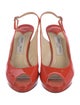 Jimmy Choo Patent Leather Slingback Sandals