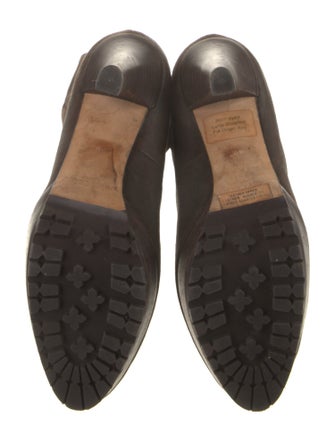 Jimmy Choo Leather Fur Trim Boots