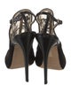 Jimmy Choo Suede Lace Pattern Slingback Pumps