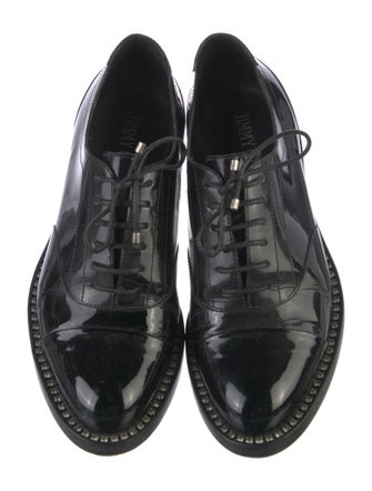 Jimmy Choo Patent Leather Crystal Embellishments Oxfords