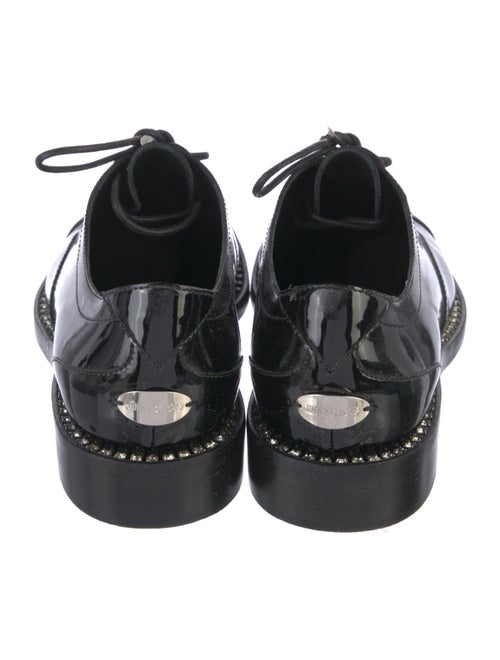 Jimmy Choo Patent Leather Crystal Embellishments Oxfords